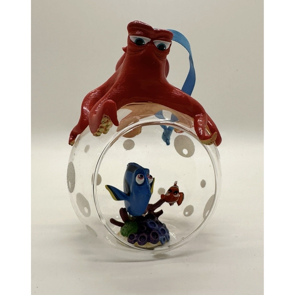 Disney Store Sketchbook Ornament 2016 Finding Dory Nemo Hank Glass Dome
